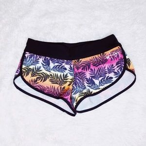 Hurley Multicolor Leaf Print Women's Swim Shorts